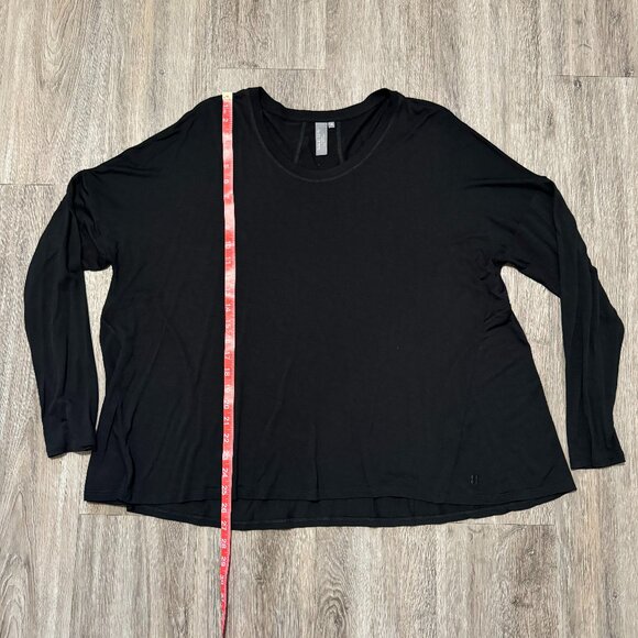 Sweaty Betty Long Sleeve Black Flowy Shirt Womens Size XXL - Picture 6 of 8